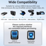 Vention Кабел USB 3.0 AM / BM - 0.5M Black - COOBD