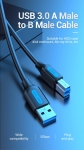 Vention Кабел USB 3.0 AM / BM - 0.5M Black - COOBD