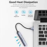 Vention хъб USB3.0 HUB 4 port Aluminium - CKOHB