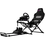 LORGAR FLEX RAF1, Sim Racing Cockpit Advanced, Foldable, 150x72x113 cm-playing, 38x72x126cm-folded, Black