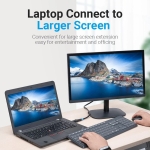 Vention адаптер Adapter DisplayPort DP M / HDMI F Gold plated - HBOB0