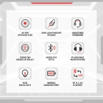 Marvo безжични геймърски слушалки Gaming Headphones Monka Echo HG9069W - Bluetooth, 2.4G