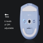 MCHOSE професионална геймърска мишка G3 V2 White - Wireless Gaming Mouse - 1K, Omron Mechanical