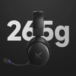 MCHOSE безжични геймърски слушалки Wireless Gaming Headphones - V9 Pro Icy White - Bluetooth , 2.4G