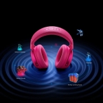 MCHOSE безжични геймърски слушалки Wireless Gaming Headphones - X9 White - Bluetooth , 2.4G