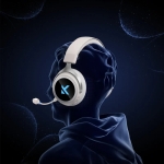 MCHOSE безжични геймърски слушалки Wireless Gaming Headphones - X9 White - Bluetooth , 2.4G