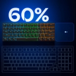 MCHOSE геймърска механична клавиатура Gaming Mechanical Keyboard Ace 60 Pro - 8K, TTC Uranus Magnetic Switch - Standard [Linear] (English US), Black