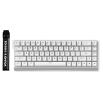 MCHOSE геймърска механична клавиатура Gaming Mechanical Keyboard Ace 68 - 8K, Ice Blue Magnetic Switch [Linear] (English US), White