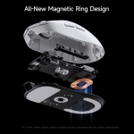 MCHOSE професионална геймърска мишка A7 V2 Ultra White - Wireless Gaming Mouse - Dual 8K, Omron Mechanical