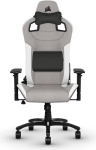 Геймърски стол Corsair T3 RUSH - Fabric Grey/White