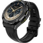 Часовник HiFuture Active Black Yellow, *1.43"  AMOLED, Dual Band GPS +Compass + Altimeter 466*466, Powered by Dual Core & Syntra AI, Bluetooth Call, 5ATM Waterproof, 24/7 True Heart Rate & Blood Oxygen Sensor, Up to 10 days daily use
