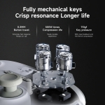 Ajazz геймпад Gamepad GP100 NS - Wireless, Bluetooth, 1000Hz - White