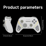 Ajazz геймпад Gamepad GP100 NS - Wireless, Bluetooth, 1000Hz - White