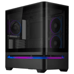 Кутия ASUS Prime AP202 ARGB mATX + 3 ARGB Вентилатора - Black