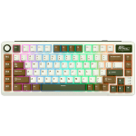 ROYAL KLUDGE RK L75 Palm Green Gaming Keyboard Cream switch
