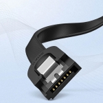 Кабел за данни UGREEN US217 30797 SATA 3.0 0.5 м, с 90° ъглов конектор -  черен