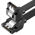 Кабел за данни UGREEN US217 30797 SATA 3.0 0.5 м, с 90° ъглов конектор -  черен