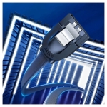 Кабел за данни UGREEN US217 30797 SATA 3.0 0.5 м, с 90° ъглов конектор -  черен