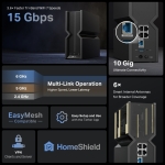 Рутер Wi-Fi 7 TP-Link Archer BE700 BE15000 3-лентов