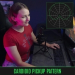 Streamplify професионален стрийминг микрофон с трипод Streaming Microphone With Tripod RGB - MIC TRIPOD - SPMC-MZ1C127.11