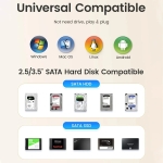 Orico докинг станция Storage - HDD/SSD Dock - 2.5/3.5 inch USB-C/A - DD18C3-EU-BK