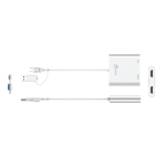 Адаптер j5create JCA365, За 2 монитора, USB-C - 2 x HDMI