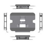 Поставка за лаптоп с докинг станция j5create JTS427, до 16", USB-C, HDMI, 4K