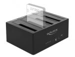 Външна докинг станция Delock, За 4 x HDD/SSD, USB, Функция за клониране, 5 Gbps