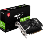 MSI Video Card Nvidia GeForce GT 1030 AERO ITX 4GHD4 OC, 4GB DDR4, 64-bit, 2100MHz Memory Speed, 1430MHz Boost, 384 CUDA Cores, 1x DVI-D, HDMI 2.1, 300W Recommended PSU, 3Y