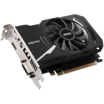 MSI Video Card Nvidia GeForce GT 1030 AERO ITX 4GHD4 OC, 4GB DDR4, 64-bit, 2100MHz Memory Speed, 1430MHz Boost, 384 CUDA Cores, 1x DVI-D, HDMI 2.1, 300W Recommended PSU, 3Y