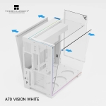 Thermalright кутия Case ATX - TR-A70 Vision White - 9.16 inch LCD Display, USB-C