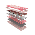 А4tech Геймърска механична  клавиатура Bloody Energy Pink S87 BLMS TKL RGB Backlit red switch , USB