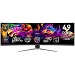 MSI MPG 491CQPX QD-OLED Gaming Monitor, 49" 240Hz, DQHD (5120x1440) 32:9, QD-OLED, 0.03ms, 250nits, 3500:1, 178/178, 1800R Curve, G-Sync Compatible, HDR True Black 400, Adjustable Stand, 1x DP, 2x HDMI, 1x Type-C, 1x Headphone out, USB, 3Y Warranty