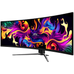 MSI MPG 491CQPX QD-OLED Gaming Monitor, 49" 240Hz, DQHD (5120x1440) 32:9, QD-OLED, 0.03ms, 250nits, 3500:1, 178/178, 1800R Curve, G-Sync Compatible, HDR True Black 400, Adjustable Stand, 1x DP, 2x HDMI, 1x Type-C, 1x Headphone out, USB, 3Y Warranty