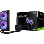 Asrock Pro 240 ARGB, AiO liquid cooler, 240 mm radiator, AM5, AM4, LGA1851, LGA1700, 90-APRA36-BAAGA6, Black, 6Y