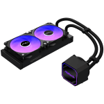 Asrock Pro 240 ARGB, AiO liquid cooler, 240 mm radiator, AM5, AM4, LGA1851, LGA1700, 90-APRA36-BAAGA6, Black, 6Y