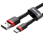 Кабел Baseus Cafule USB към Type-C 3A, 1 м CATKLF-B91 - черен
