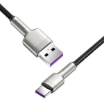 Кабел Baseus Cafule USB към USB-C 66W 0.25м CAKF000001 - черен