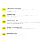 Кабел Baseus Crystal Shine Type-C към Type-C 100W 1.2 м CAJY000601 - черен