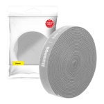 Лента за организиране на кабели Baseus Rainbow Circle Velcro Strap, 3 м, ACMGT-F0G - сива