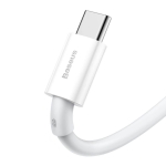 Кабел Baseus Superior CATYS-A02 USB-A към USB-C, 66W, 2м, бял