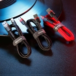 Кабел Baseus Cafule USB към Type-C 3A, 0.5 м CATKLF-A91 - черен