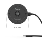 HAMA Безжично зарядно устройство Qi2 25W, бързо зареждане, черно