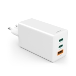 HAMA Комплект Бързо зарядно и кабел за зареждане, 100 W GaN, 2x USB-C PD, 1x USB-A QC