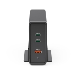 HAMA Зарядна станция 140W, USB-C, 3 порта, GaN, Power Delivery (PD)