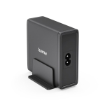 HAMA Зарядна станция 140W, USB-C, 3 порта, GaN, Power Delivery (PD)