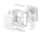 DeepCool кутия Case ATX - CG580 4F WH V2
