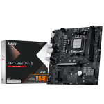 MSI PRO B840M-B, mATX, Socket AM5, 2x DDR5 Dual Channel DDR5 up to 8000(OC)MHz, 1x PCIe x16 slot, 2x M.2 slot, 2x USB 2.0, 4x USB 5Gbps, HDMI, VGA, 7.1 HD Audio, 2.5G LAN, 3Y