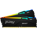 Kingston DRAM 16GB 5200MT/s DDR5 CL40 DIMM (Kit of 2) FURY Beast RGB XMP