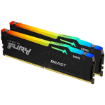 Kingston DRAM 32GB 5200MT/s DDR5 CL40 DIMM (Kit of 2) FURY Beast RGB XMP